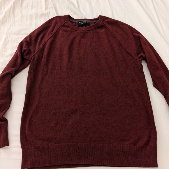 Banana Republic Premium Luxe Yarn Maroon Crewneck Sweater - Picture 7 of 7